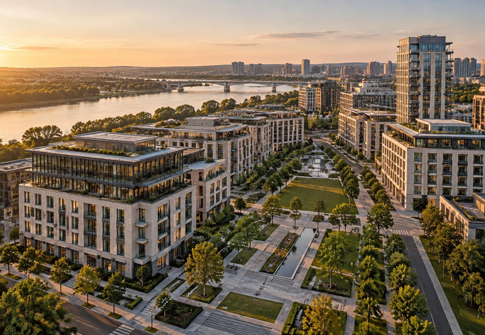 Planned real estate development and public realm